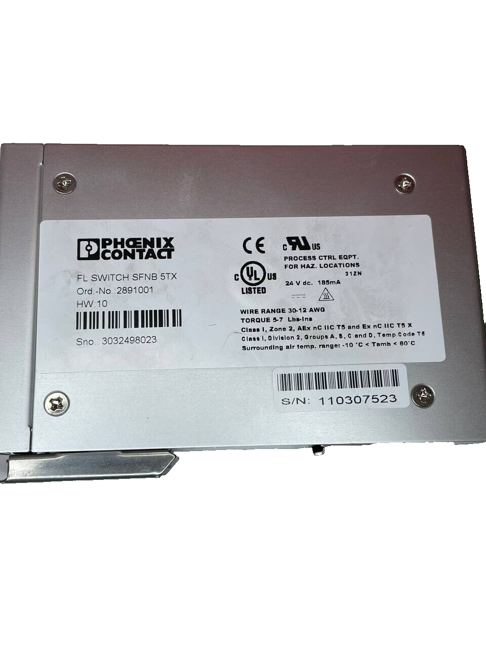 Phoenix Contact FL SWITCH SFNB 5TX (2891001) – Unmanaged Industrial Ethernet Switch, 5x RJ45 - Bild 4