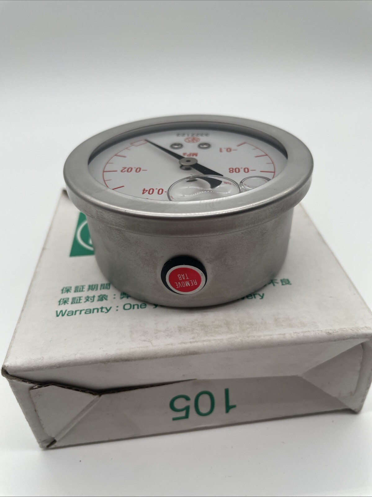 Nagano Keiki GV50 Vakuummanometer Ø60, G1/4B, -0,1…0 MPa, glyceringefüllt - Bild 7