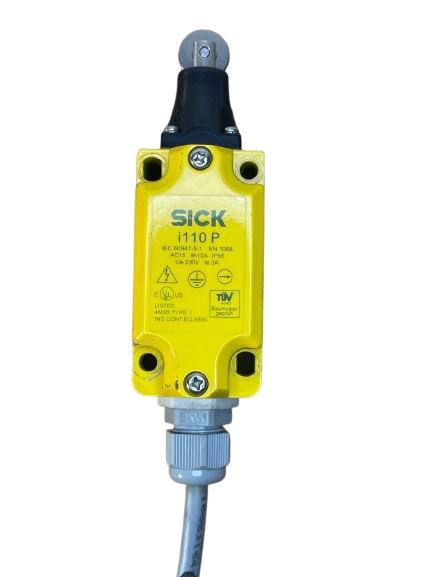 SICK Sicherheitsschalter i110-PA223 (6025105) – i110P, Rollenstößel, 2×NC Zwangsöffner + 2×NO, IP66