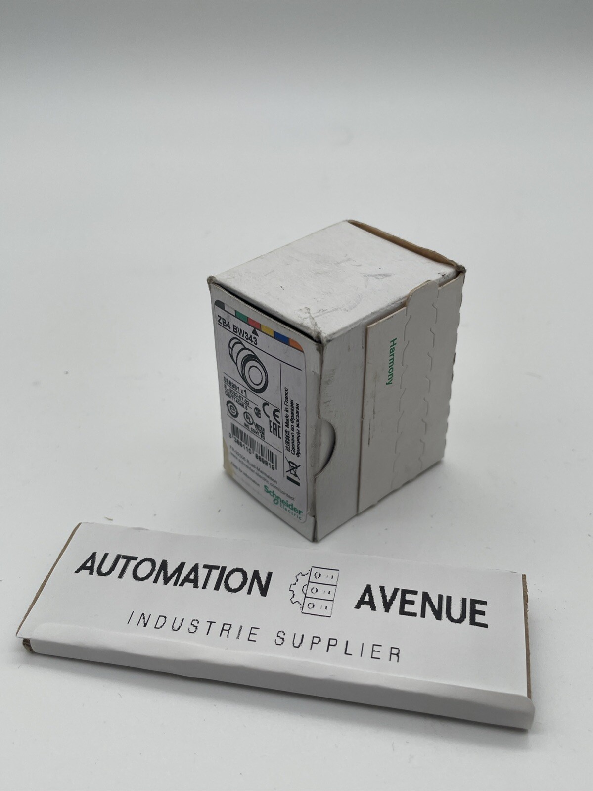Schneider Electric ZB4BW343 Leuchtdrucktaster-Kopf, rot, flach, Metall, 22 mm (Harmony XB4) – ORIGINALVERPACKT - Bild 2