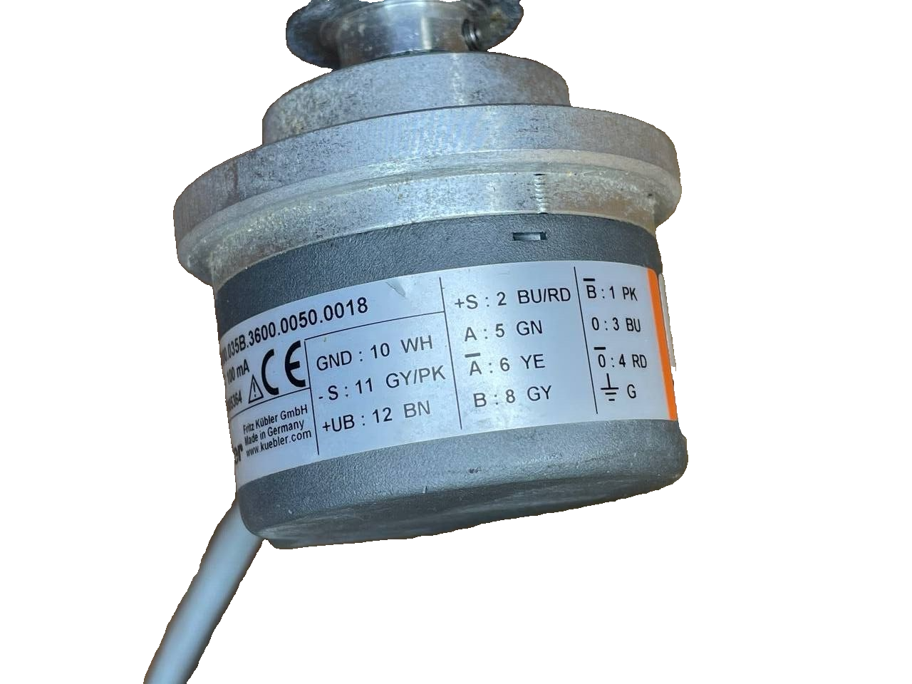 Kübler 8.5000.035B.3600.0050.0018 Inkrementeller Encoder – Sendix 5000, 3600 Imp./U, Push-Pull 10–30 V, Kabel 1,8 m - Bild 4