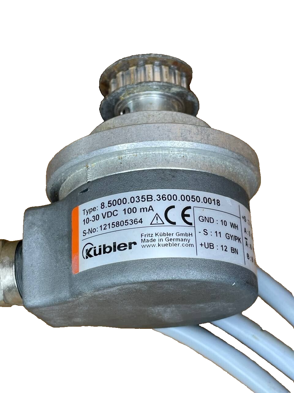 Kübler 8.5000.035B.3600.0050.0018 Inkrementeller Encoder – Sendix 5000, 3600 Imp./U, Push-Pull 10–30 V, Kabel 1,8 m - Bild 2