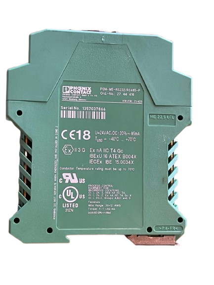 Phoenix Contact PSM-ME-RS232/RS485-P Schnittstellenumsetzer, 24 V AC/DC, RS-232 zu RS-422/RS-485 - Bild 2