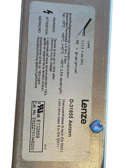 Lenze E82ZZ75134B200 Funkentstörfilter SD (Art.-Nr. 13218598) - Bild 2