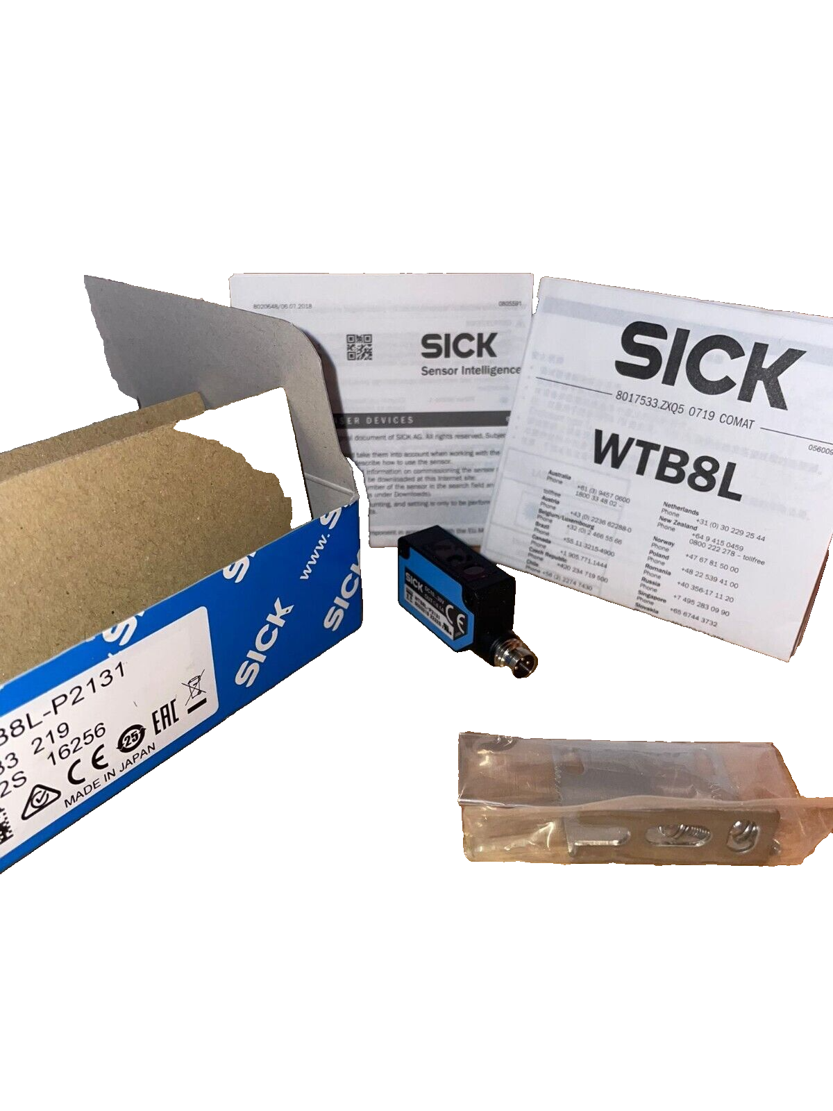 SICK WTB8L-P2131 (6033219) Lichttaster mit Hintergrundausblendung, W8 Laser – Neu & OVP