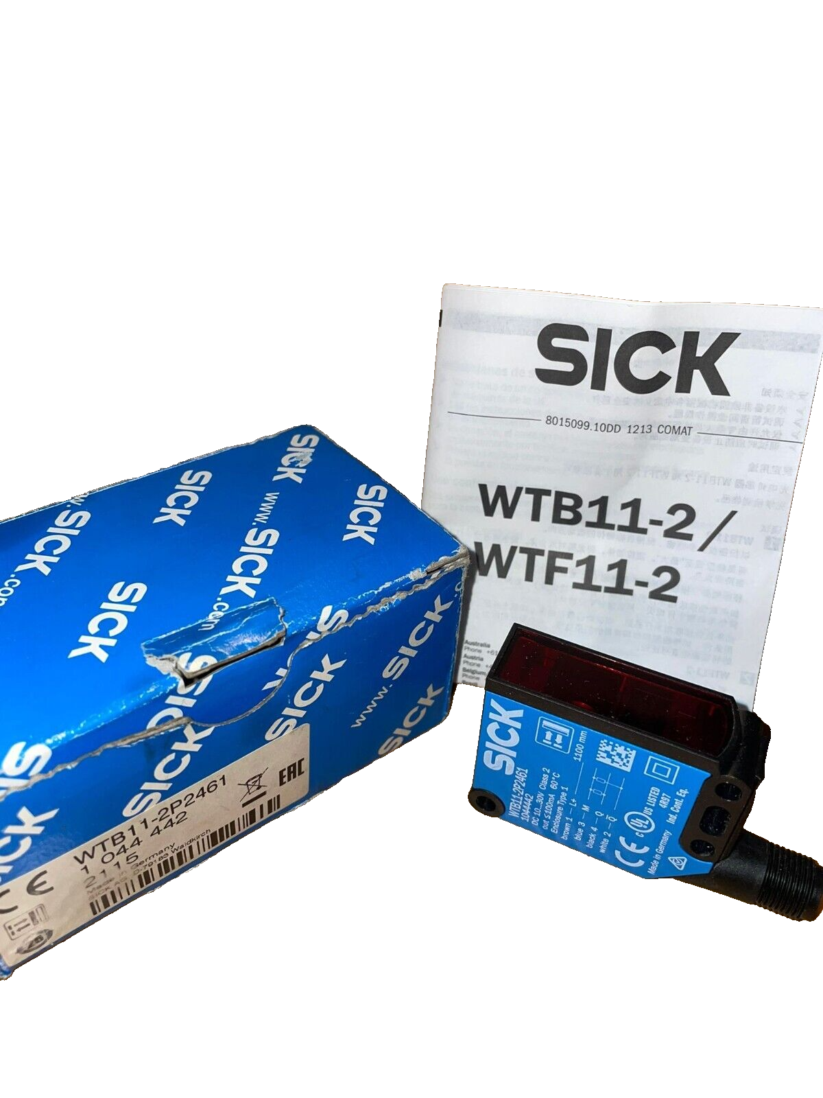 SICK WTB11-2P2461 Reflexions-Lichttaster, PNP, M12, 30–1.100 mm (1044442)