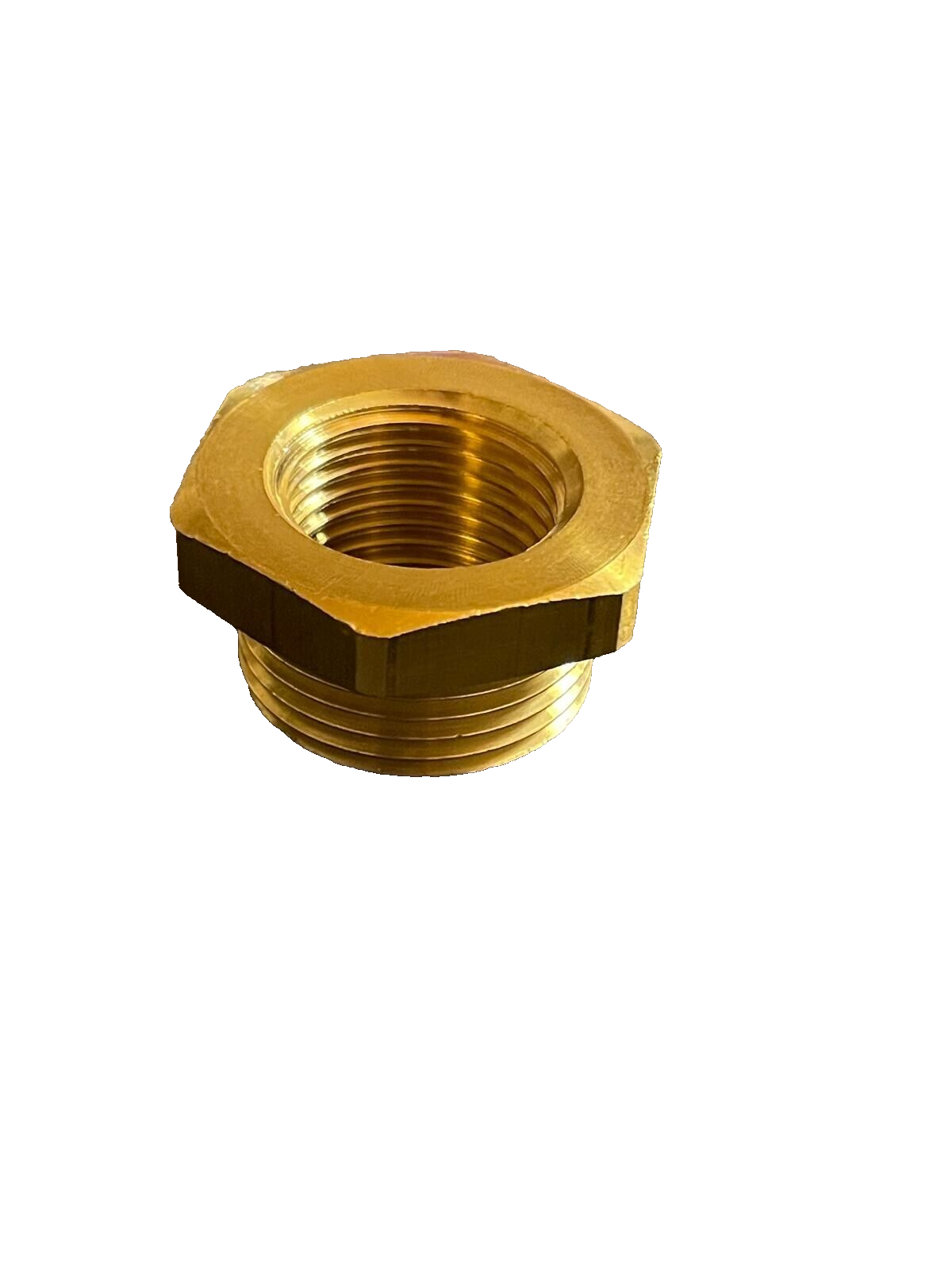 Riegler Reduziernippel kurz G3/4 AG auf G1/2 IG, Messing, SW 32 – 134449
