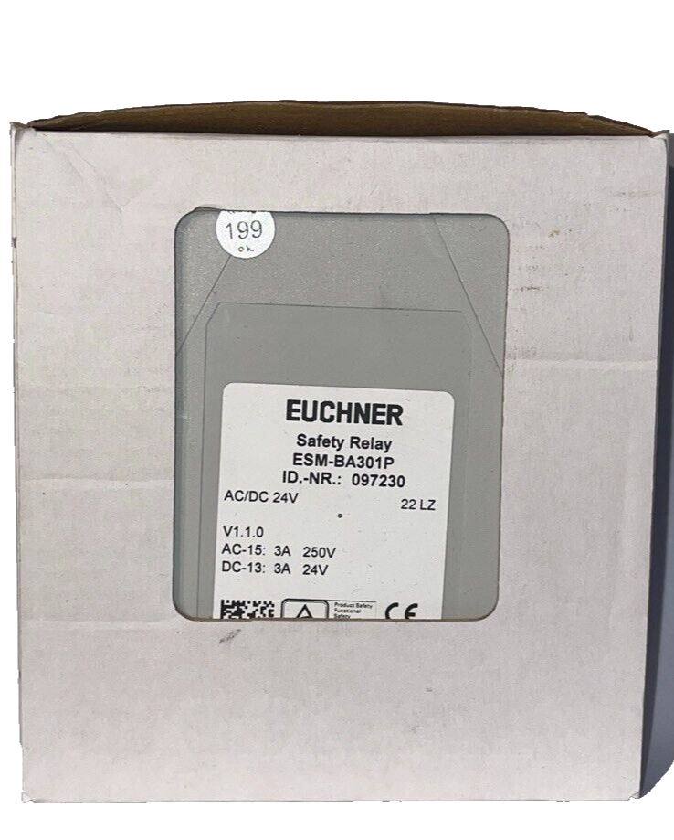 Euchner ESM-BA301P Sicherheitsrelais, 24 V AC/DC, 3x Sicherheitskontakt, 1x Hilfskontakt - Bild 3