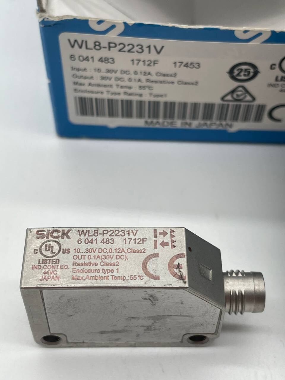 SICK WL8-P2231V Reflexions-Lichtschranke W8 Inox, 10–30 V DC, PNP, M8, IP69K (Best.-Nr. 6041483) - Bild 5