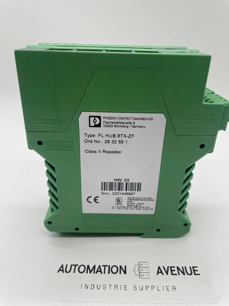 Phoenix Contact FL HUB 8TX-ZF Ethernet-Hub, 8x RJ45, 10/100 Mbit/s, 24 V DC - Bild 2