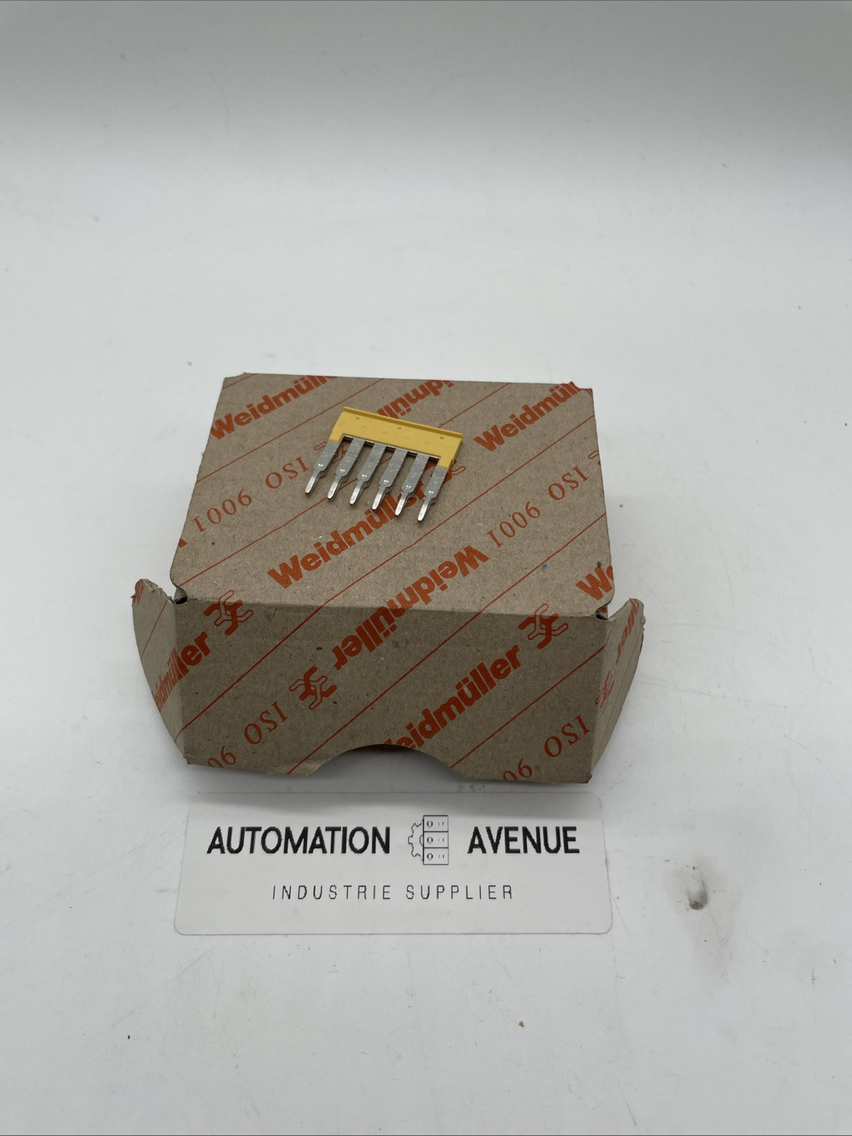 18× Weidmüller Querverbinder ZQV 2.5/6 – 6-polig, 5,1 mm Raster, gelb (1608900000) - Bild 3