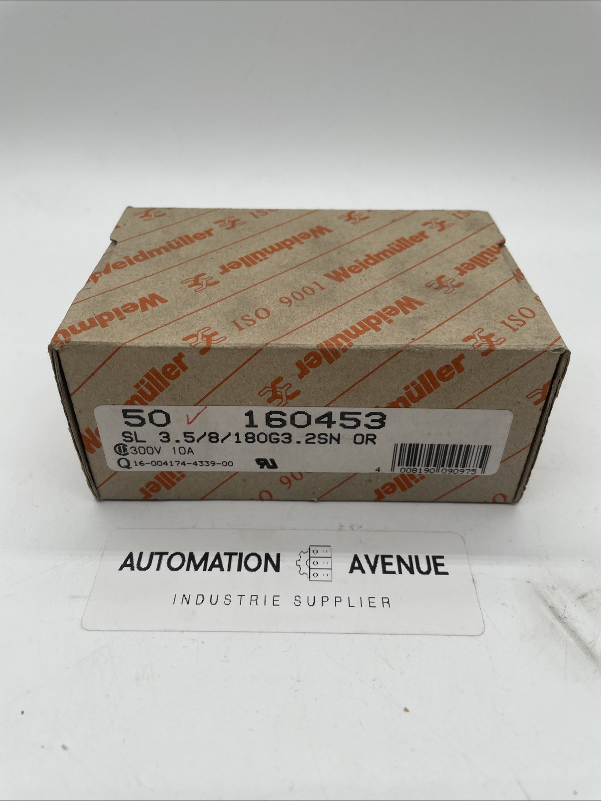 50× Weidmüller SL 3.50/08/180G 3.2SN OR BX – 8-polige Stiftleiste, 3,5 mm, THT (1604530000) - Bild 2