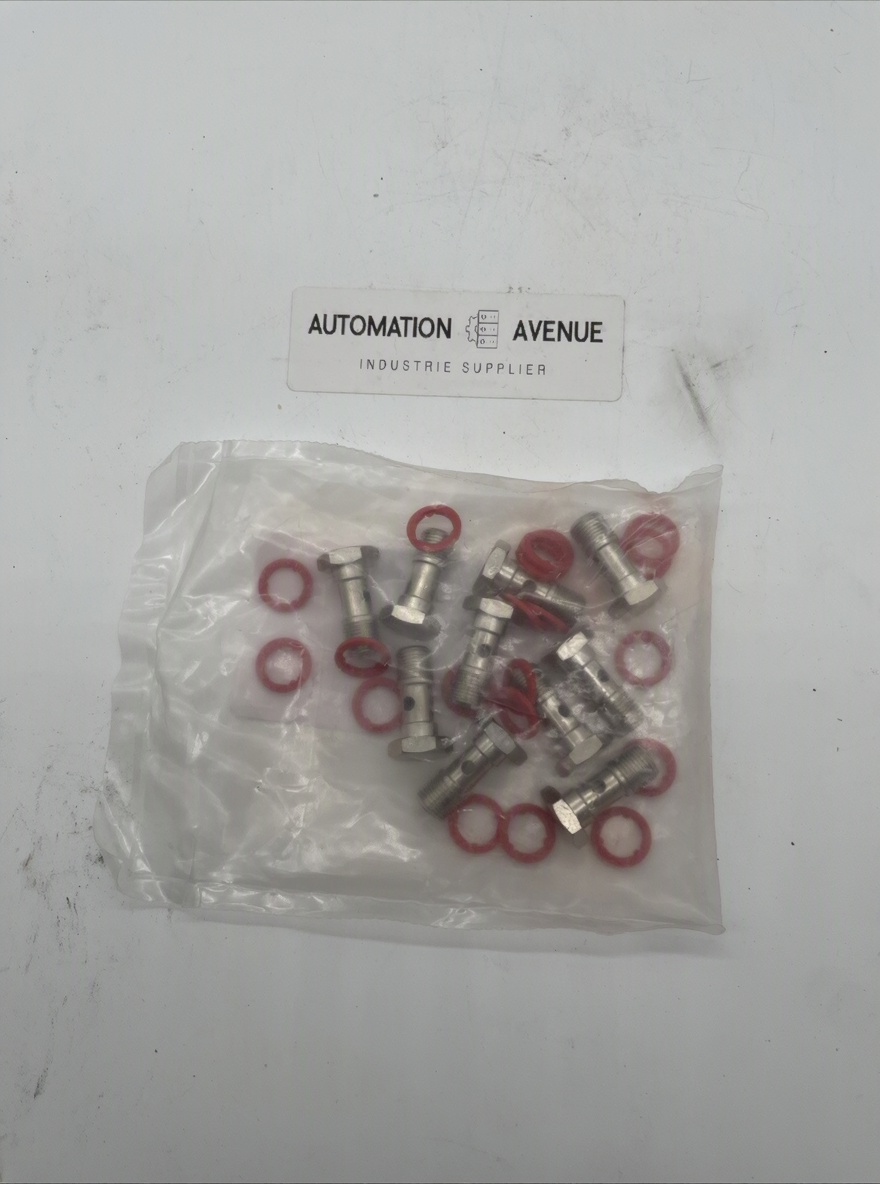 10x Avalco BN631-01G18 Hohlschraube einfach, kurz – G 1/8, Messing vernickelt, Originalverpackt - Bild 4