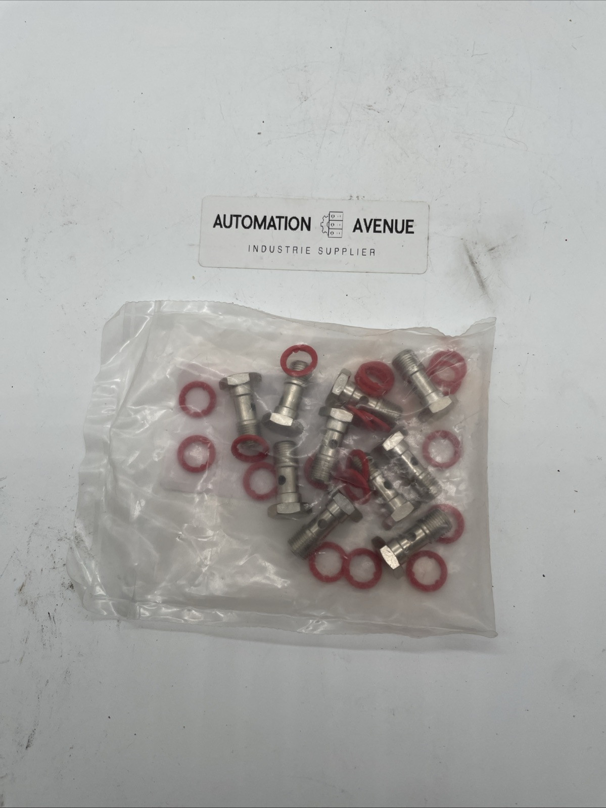 10x Avalco BN631-01G18 Hohlschraube einfach, kurz – G 1/8, Messing vernickelt, Originalverpackt - Bild 3