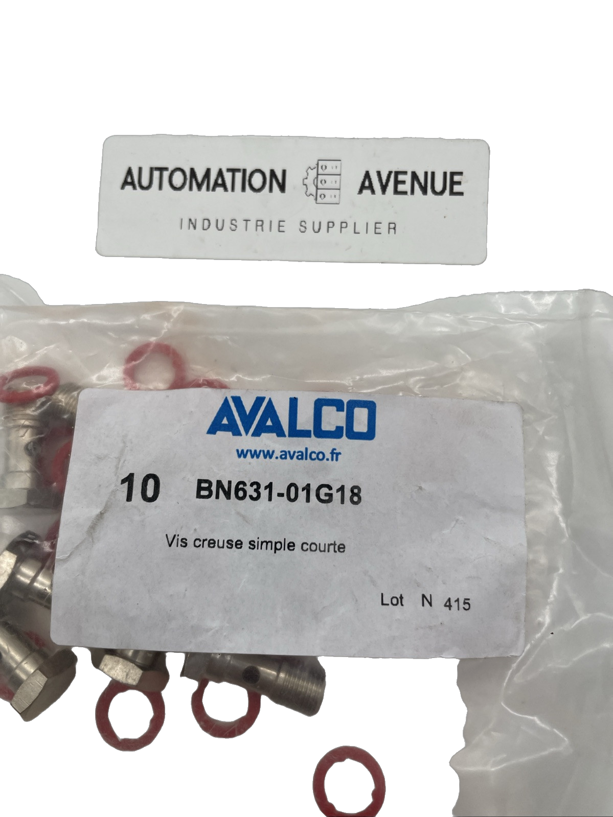 10x Avalco BN631-01G18 Hohlschraube einfach, kurz – G 1/8, Messing vernickelt, Originalverpackt - Bild 6