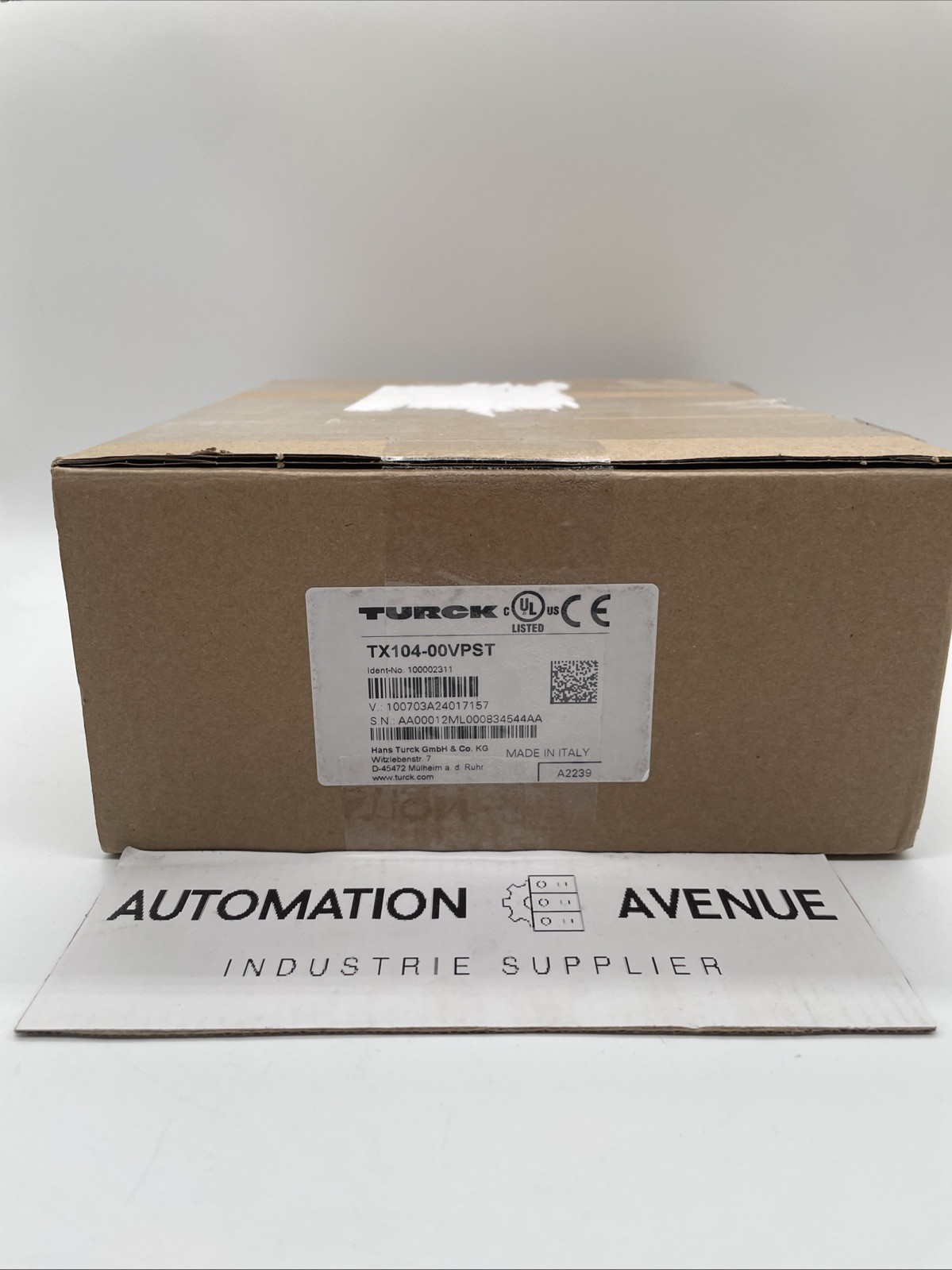Turck TX104-00VPST Grafik-Displaypanel (TX100) – 4,3" HMI mit TX VisuPro