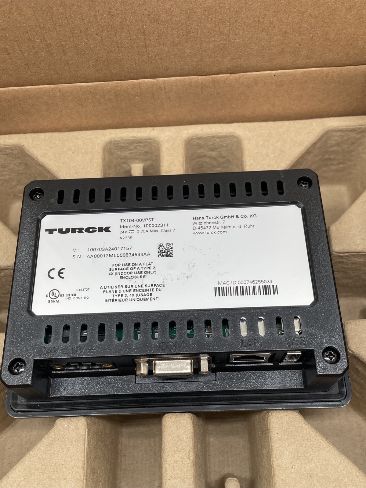 Turck TX104-00VPST Grafik-Displaypanel (TX100) – 4,3" HMI mit TX VisuPro - Bild 6