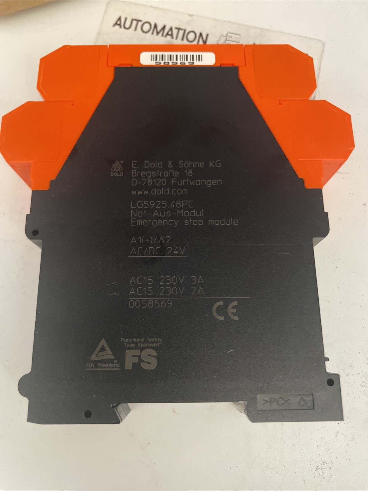 DOLD Not-Aus-Modul LG5925.48PC/61 AC/DC24V (0064467) - Bild 5