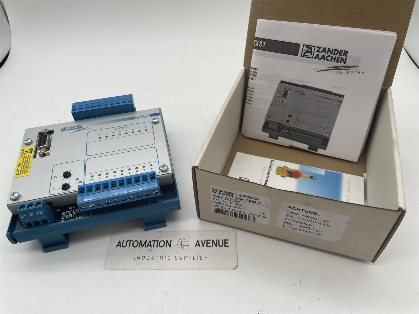 ZANDER AACHEN SPEEDY ZX8T Mikro-SPS, 24 V DC, 9xEingang/8xTransistorausgang, Best.-Nr. 588315