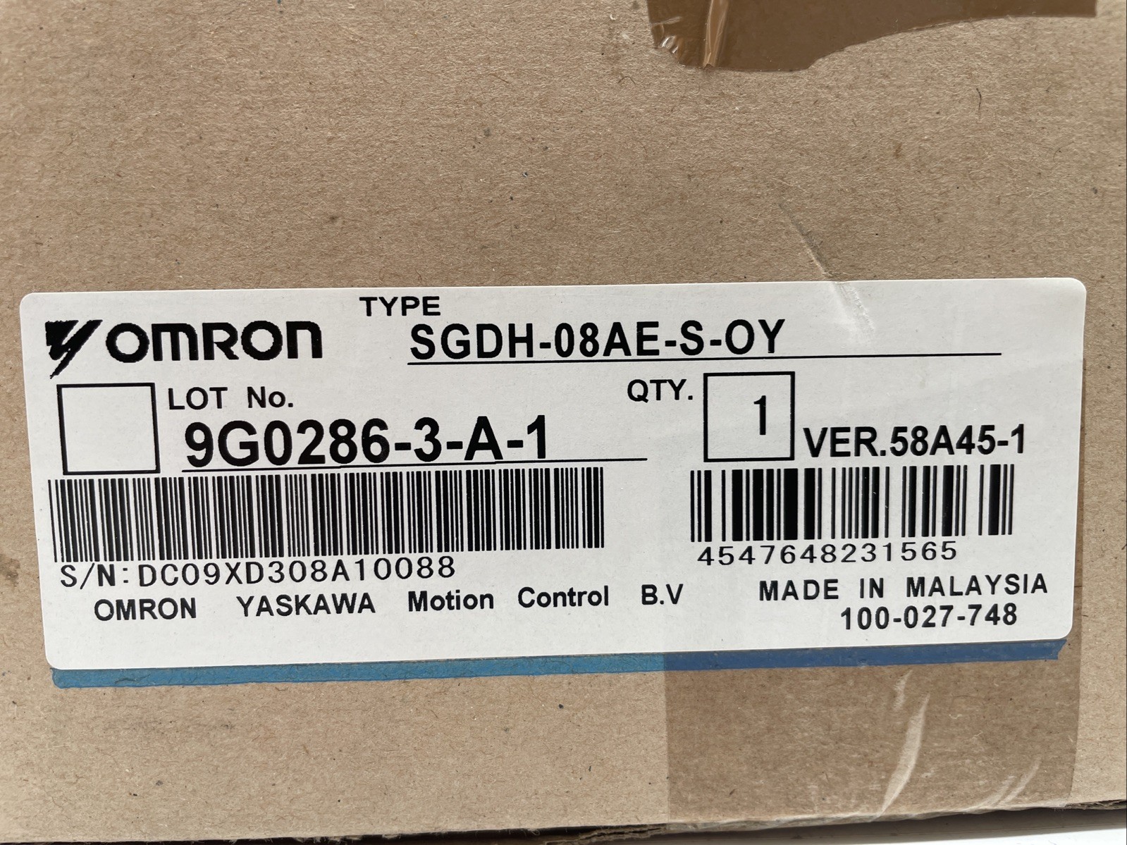OMRON SGDH-08AE-S-OY Servoantrieb | Sigma-II, 0,75 kW, 230 V - Bild 2