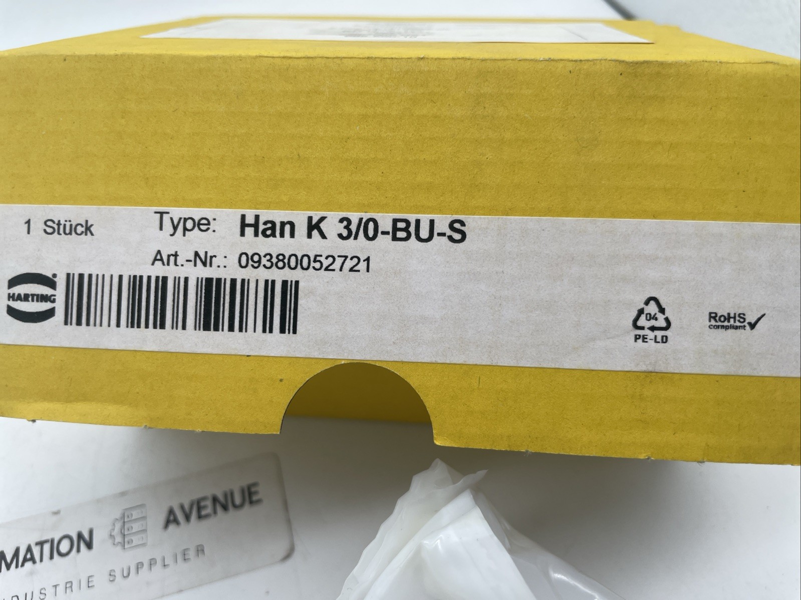 HARTING Han K 3/0 BU-S Buchseneinsatz 3-polig, 200 A, Axialschraubanschluss, Größe 24B (09380052721) - Bild 3