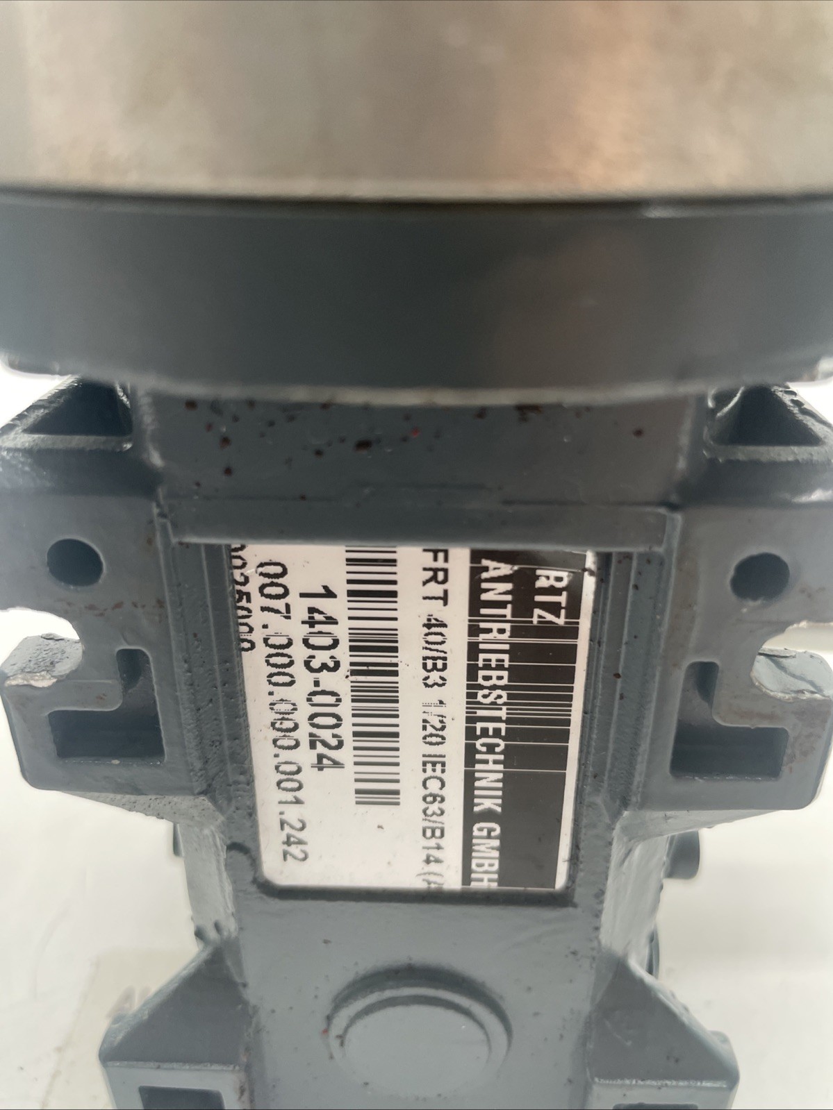 3x Varvel FRT 40/B3 i=15, IEC63/B14 – Schnecken-Winkelgetriebe (PAM) - Bild 3