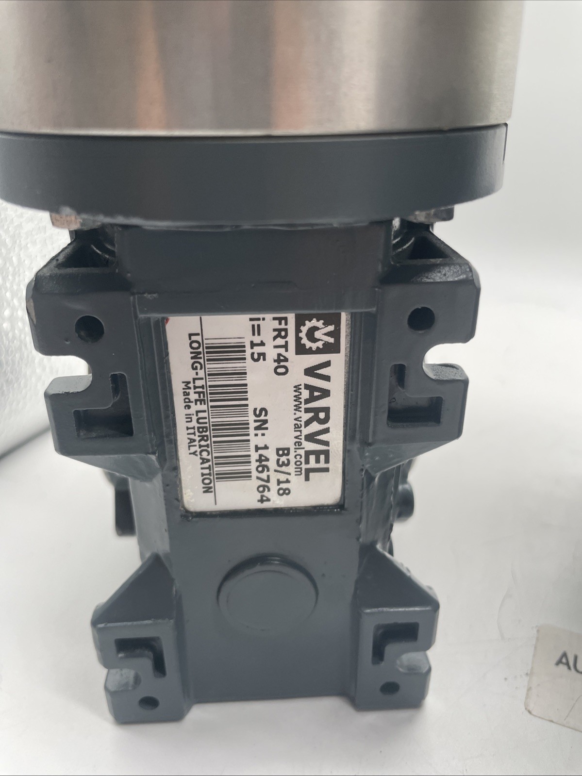 3x Varvel FRT 40/B3 i=15, IEC63/B14 – Schnecken-Winkelgetriebe (PAM) - Bild 2