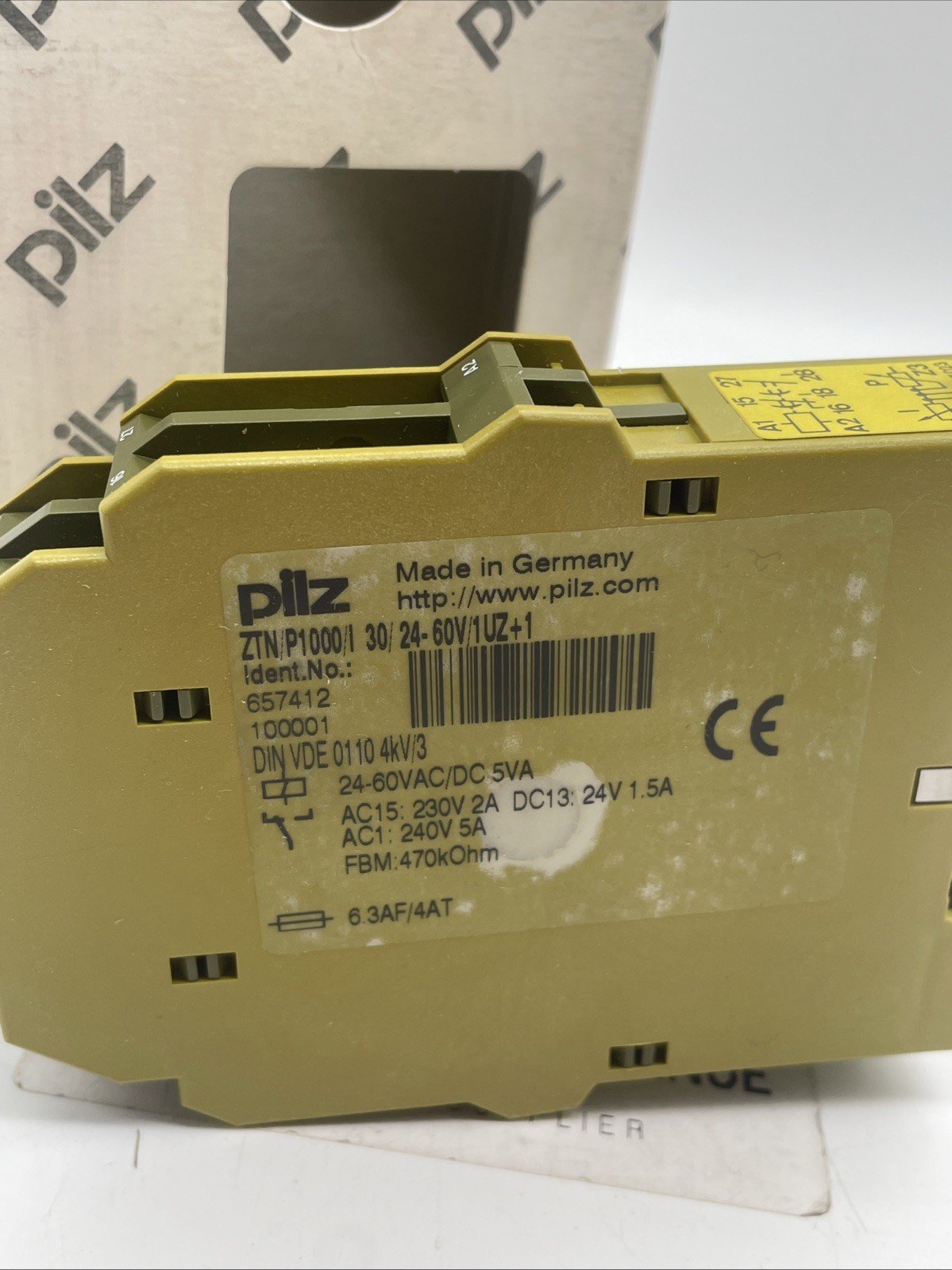 Pilz ZTN Zeitrelais ZTN/P1000/I30/24-60V/1UZ+1SZ (Best.-Nr. 657412) - Bild 4