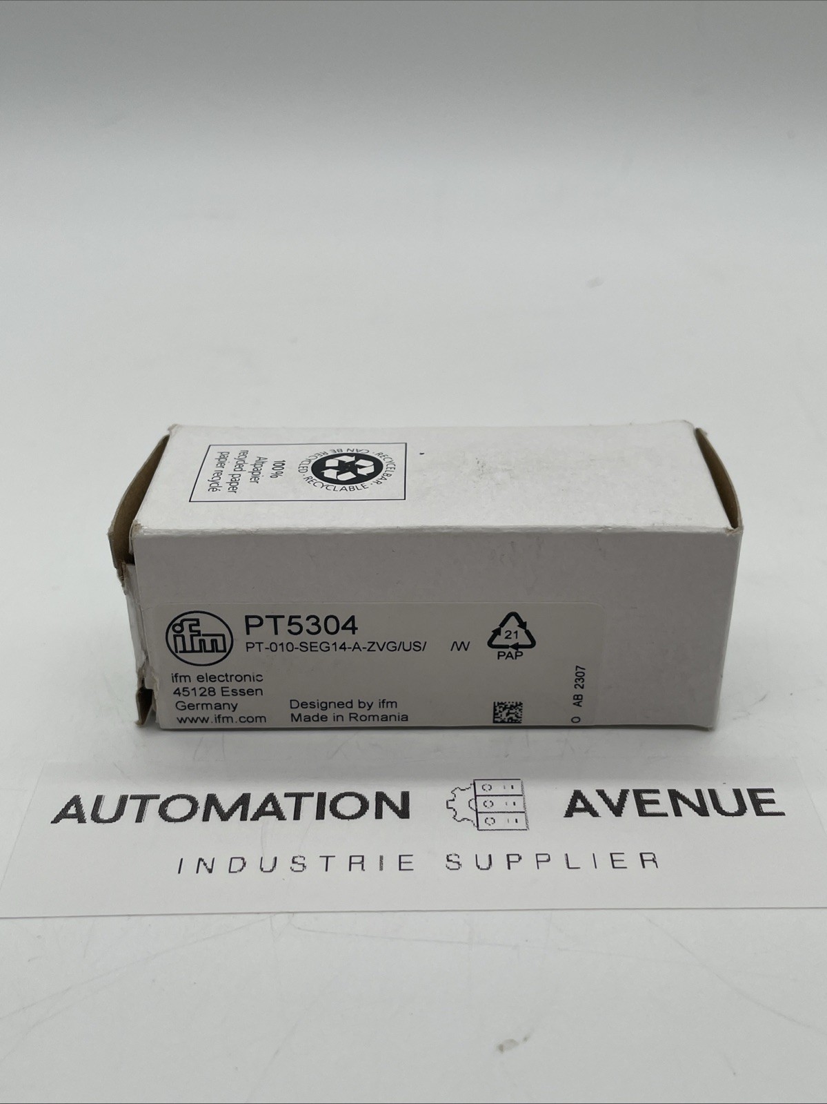 ifm PT5304 Drucktransmitter 0…10 bar, G1/4, 4–20 mA, M12 - Bild 2