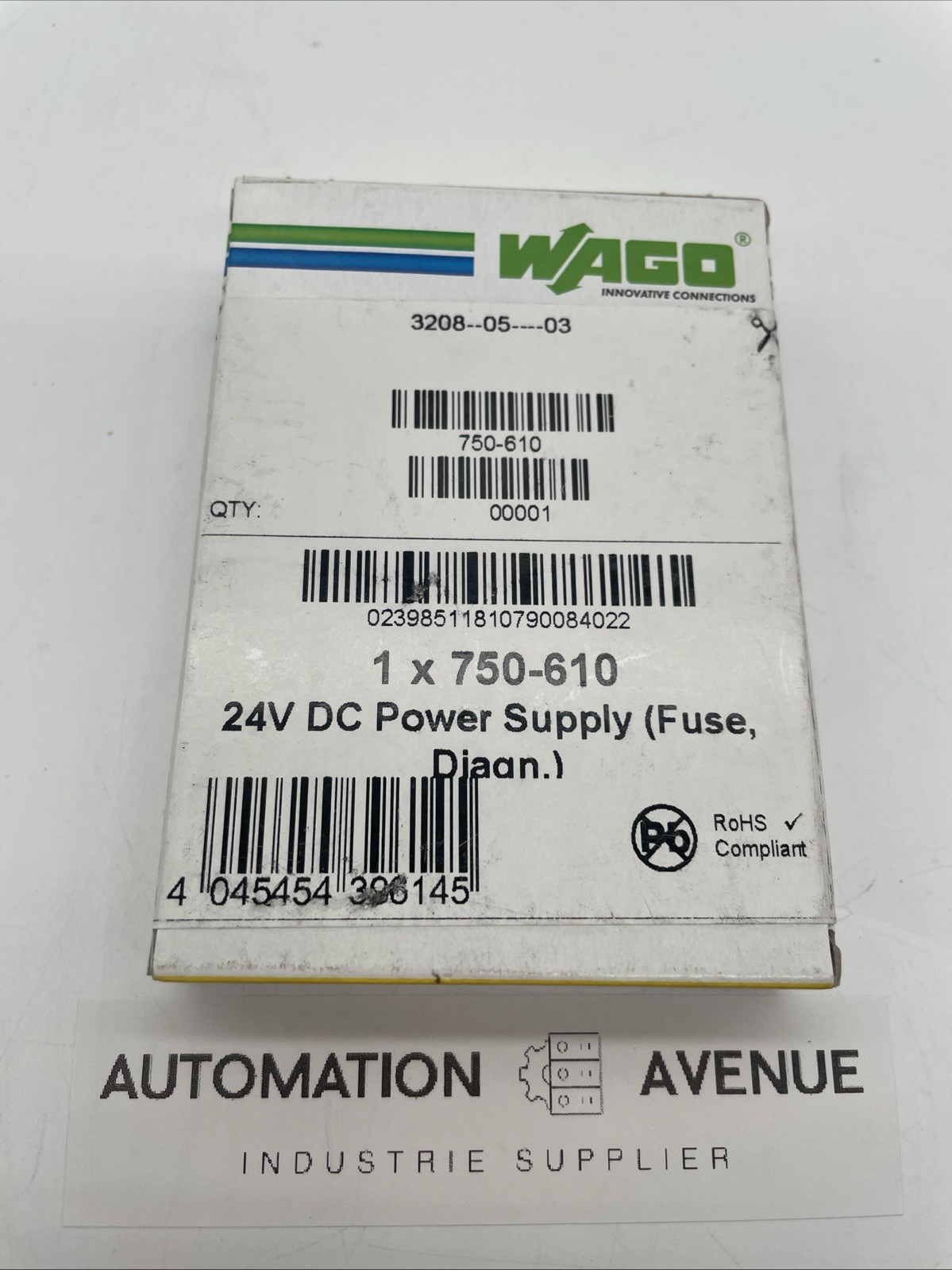 WAGO 750-610 Potentialeinspeisung – DC 24 V, Sicherungshalter, Diagnose