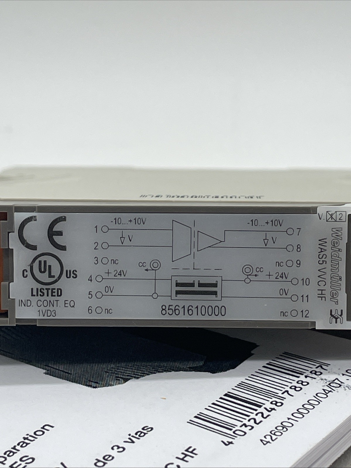 Weidmüller WAS5 VVC HF Signalwandler ±10 V/±10 V, 24 V DC – 8561610000 - Bild 3