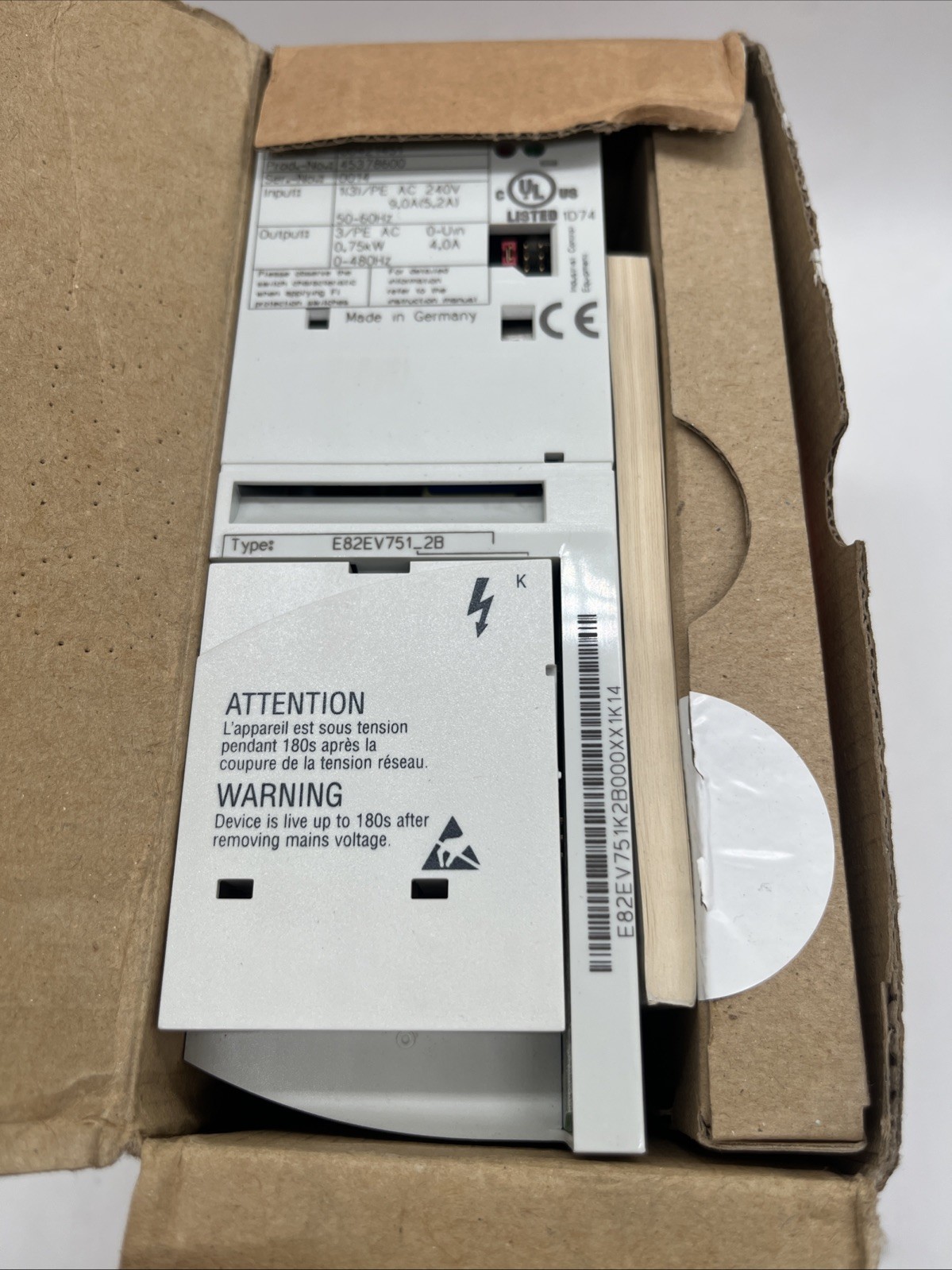 Lenze 8200 Vector Frequenzumrichter E82EV751_2B / E82EV751K2B – 0,75 kW - Bild 3