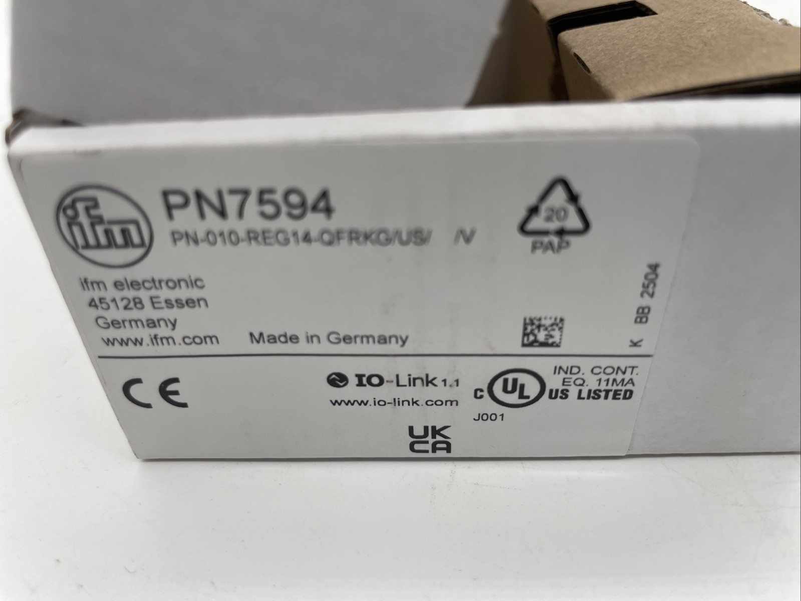 ifm PN7594 Drucksensor mit Display, -1…10 bar, G1/4, IO-Link - Bild 4