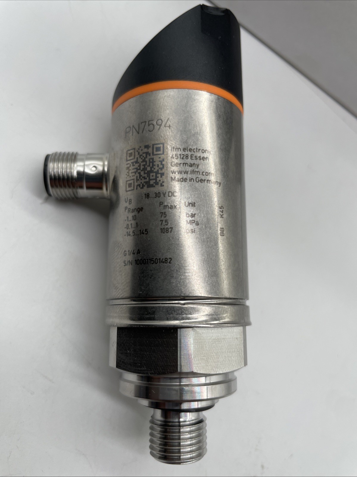 ifm PN7594 Drucksensor mit Display, -1…10 bar, G1/4, IO-Link - Bild 3