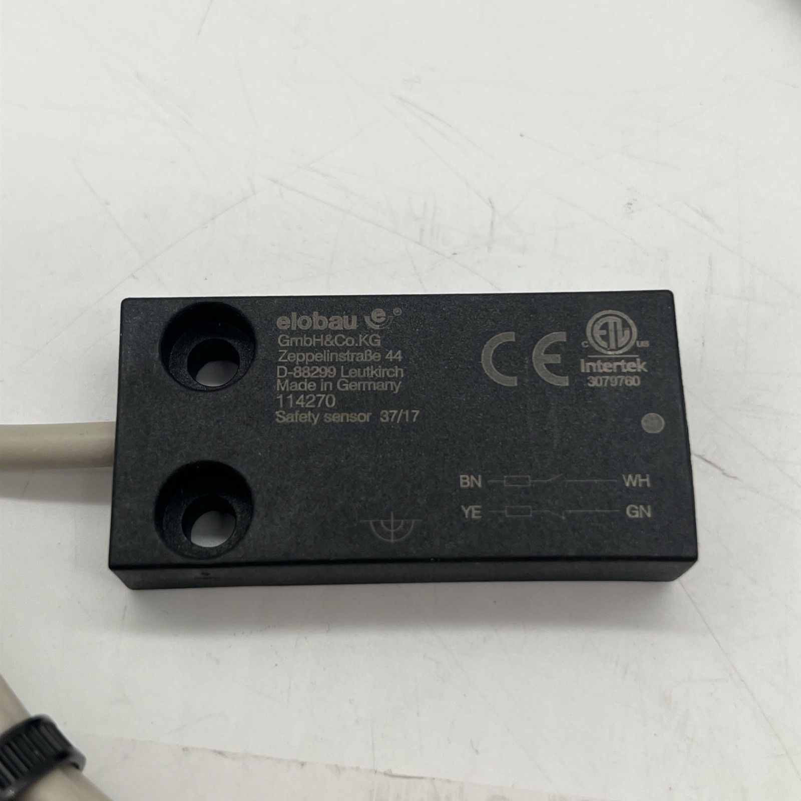 elobau 114270 Sicherheitssensor, magnetisch, NO/NC, 1 m Kabel - Bild 2