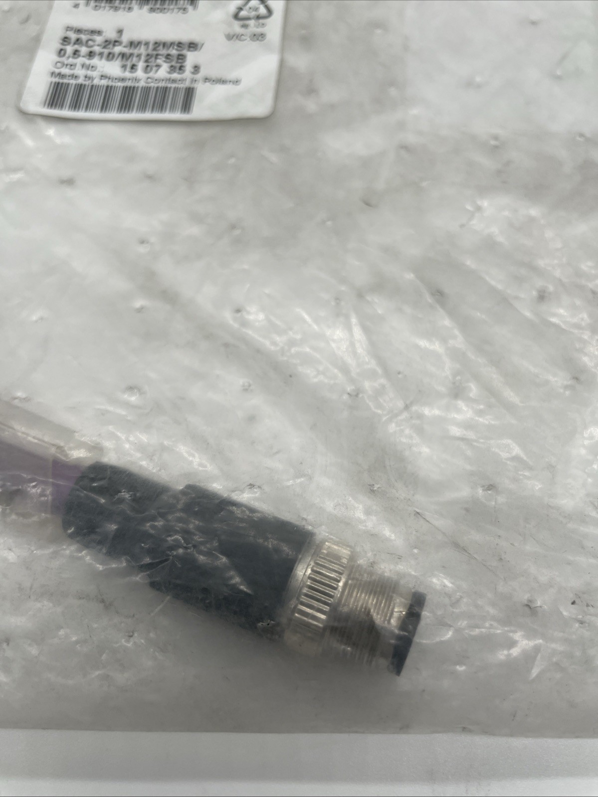 Phoenix Contact SAC-2P-M12MSB/0,5-910/M12FSB Bussystem-Kabel, PROFIBUS, M12 B-kodiert, 2-polig, 0,5 m - Bild 2