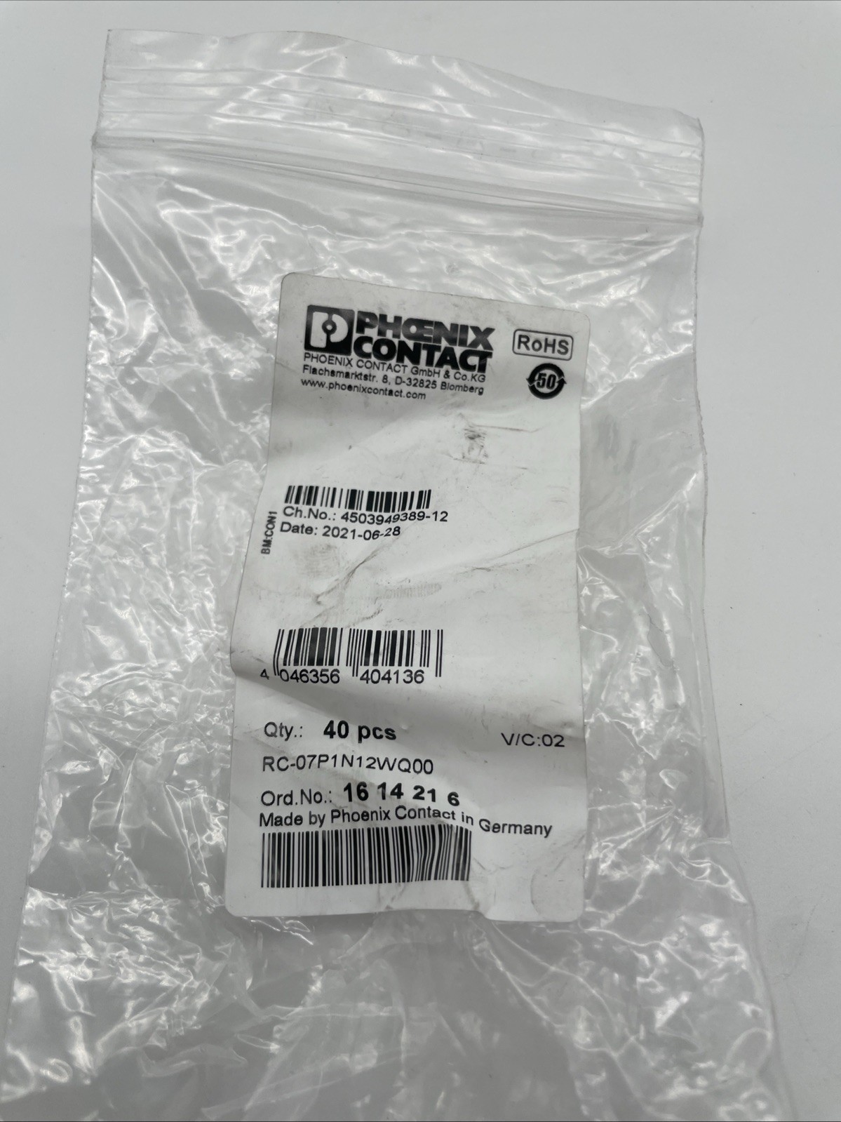 Phoenix Contact RC-07P1N12WQ00 – M23 Gerätesteckverbinder, Vorderwand, 7-polig, geschirmt - Bild 5