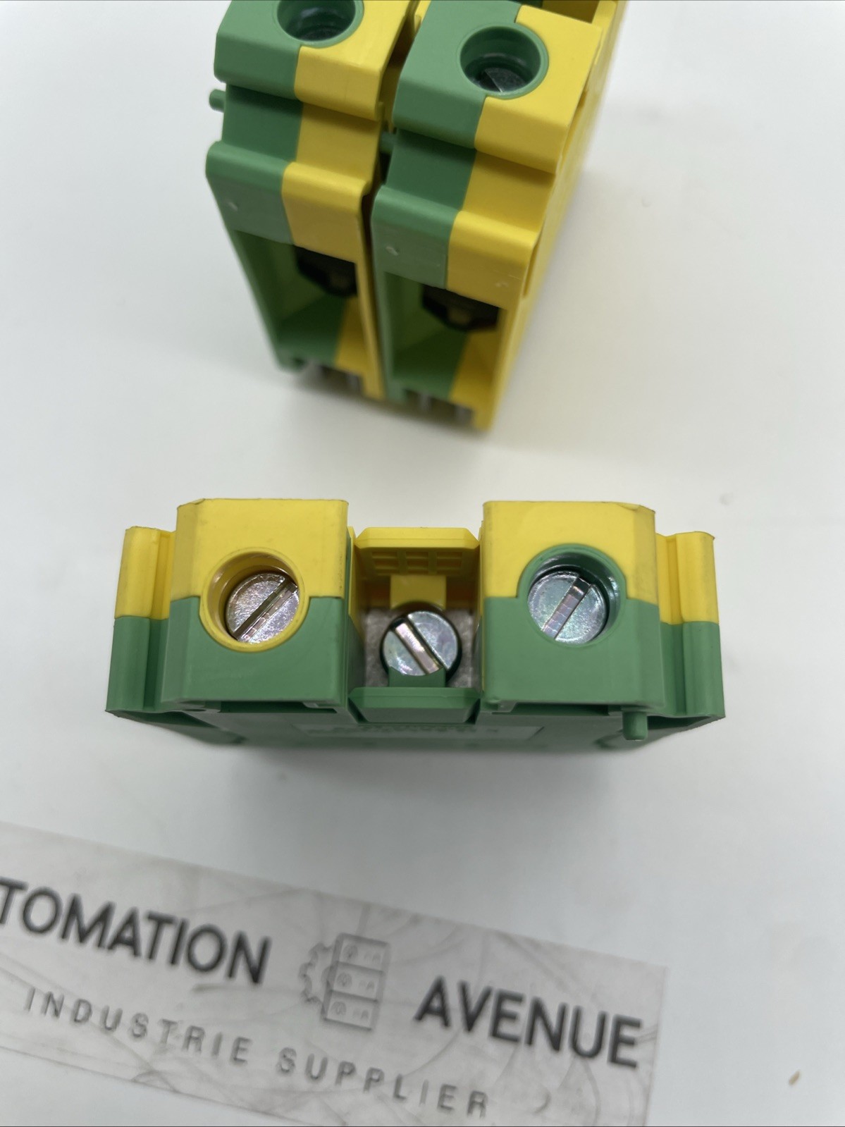 3x Phoenix Contact USLKG 35 N Schutzleiterklemme 35 mm², Schraubanschluss, grün/gelb – NEU - Bild 4