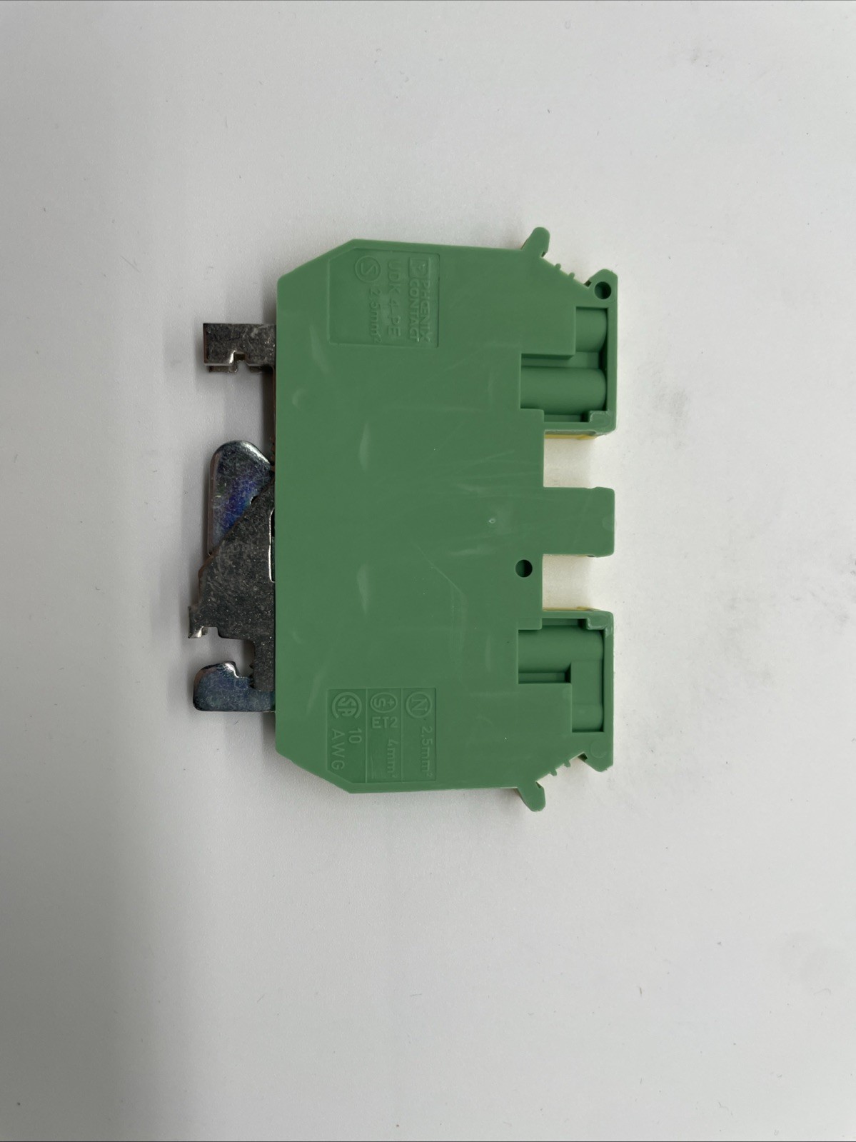 Phoenix Contact UDK 4-PE Schutzleiter-Reihenklemme, Schraubanschluss, 0,2–6 mm² – NEU - Bild 2