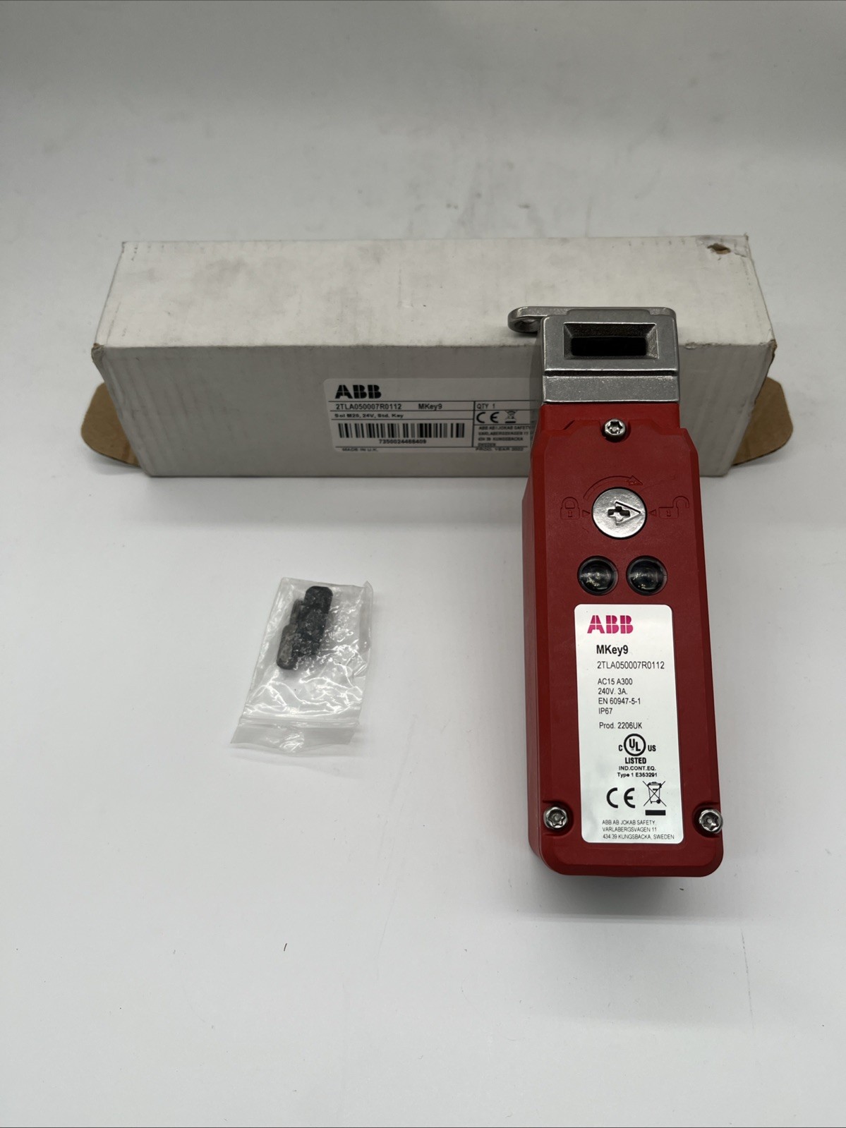 ABB MKey9 Sicherheitsschalter mit Zuhaltung 24 V DC – 2TLA050007R0112