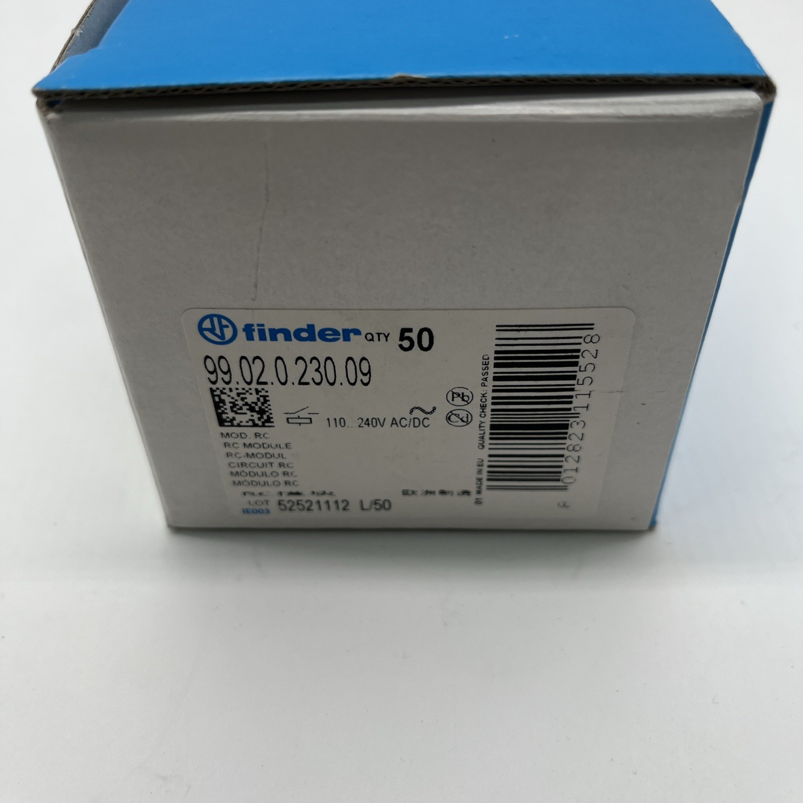 Finder 99.02.0.230.09 RC‑Glied, 110–240 V AC/DC – 50 Stück - Bild 5