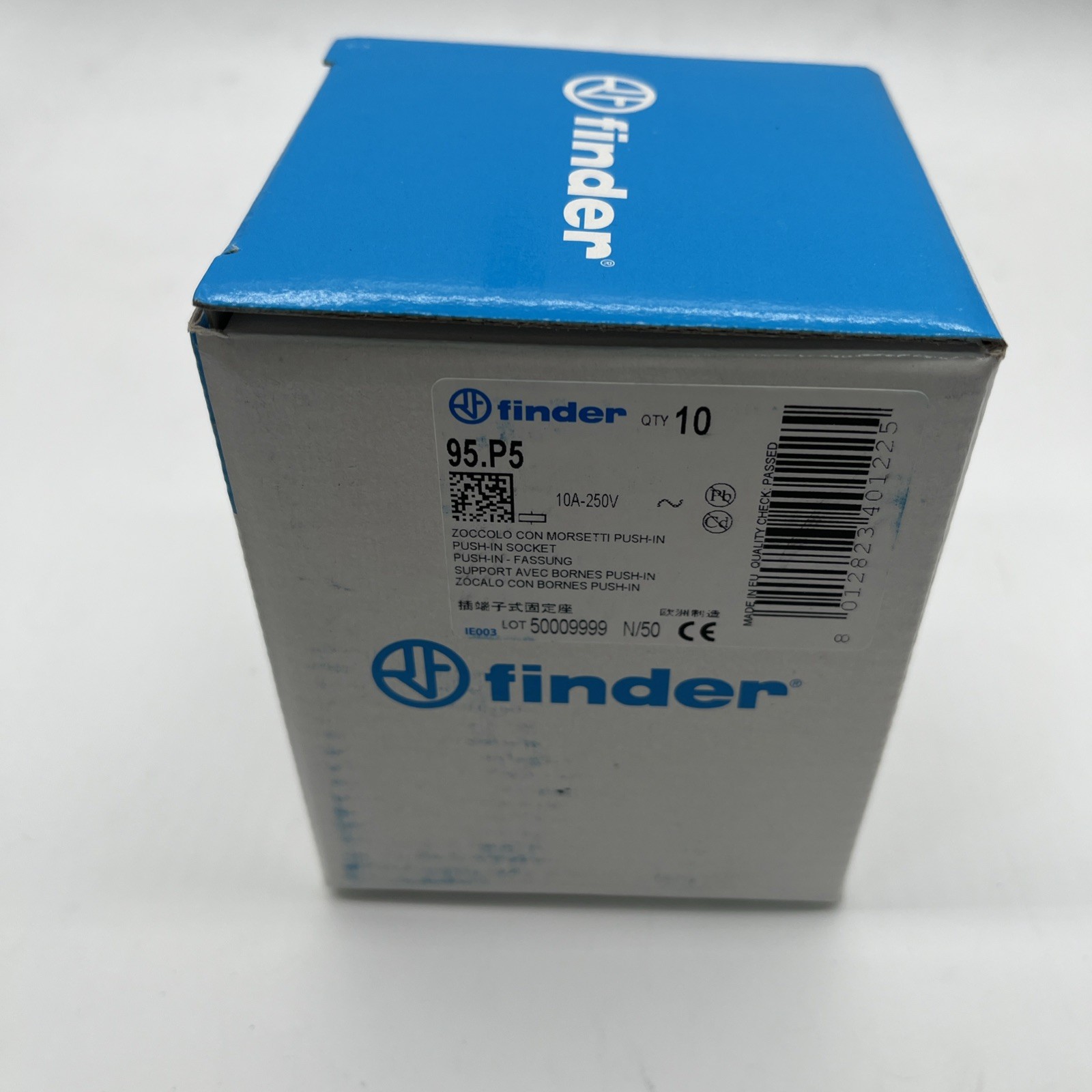 Finder 95.P5 Push-in-Relaisfassung (Serie 95) – 10 Stück - Bild 3