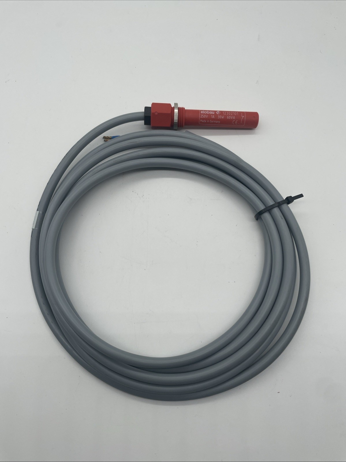 elobau 12302101 Näherungsschalter – Rohrschalter, Kontakt B (Öffner), PG9, 3 m Kabel