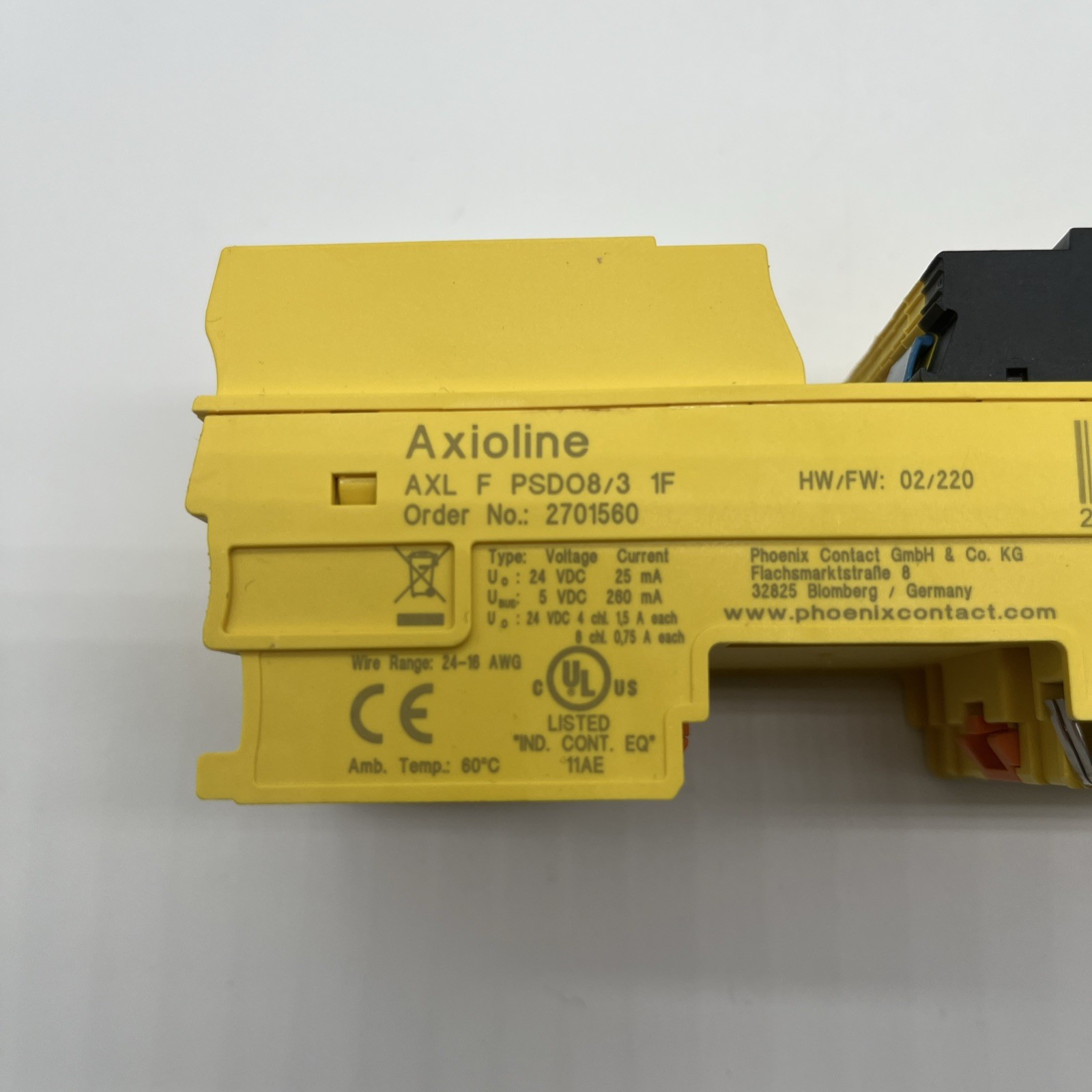 Phoenix Contact AXL F PSDO8/3 1F Sicherheitsmodul PROFIsafe, 8x DO, 24 V DC, 2 A – 2701560 - Bild 6