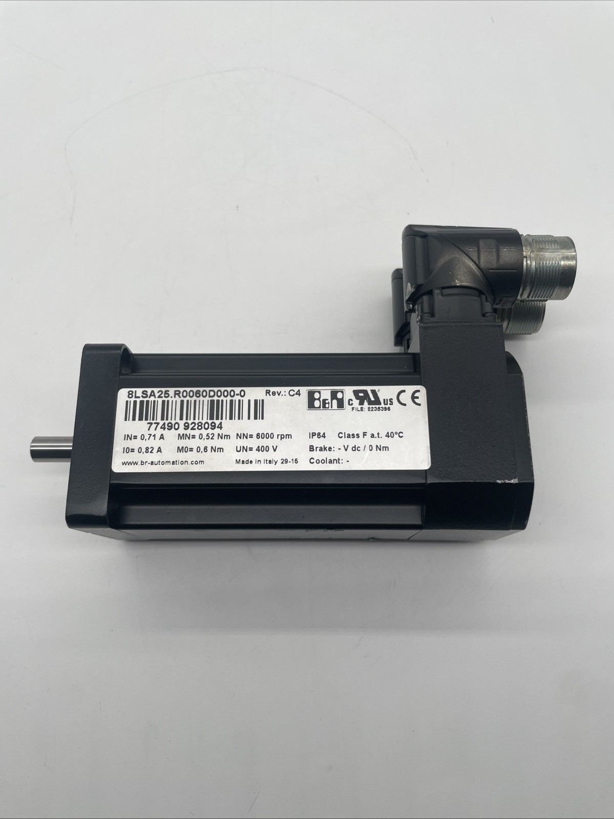 B&R Servomotor 8LSA25.R0060D000-0 Rev. C4 - Bild 2