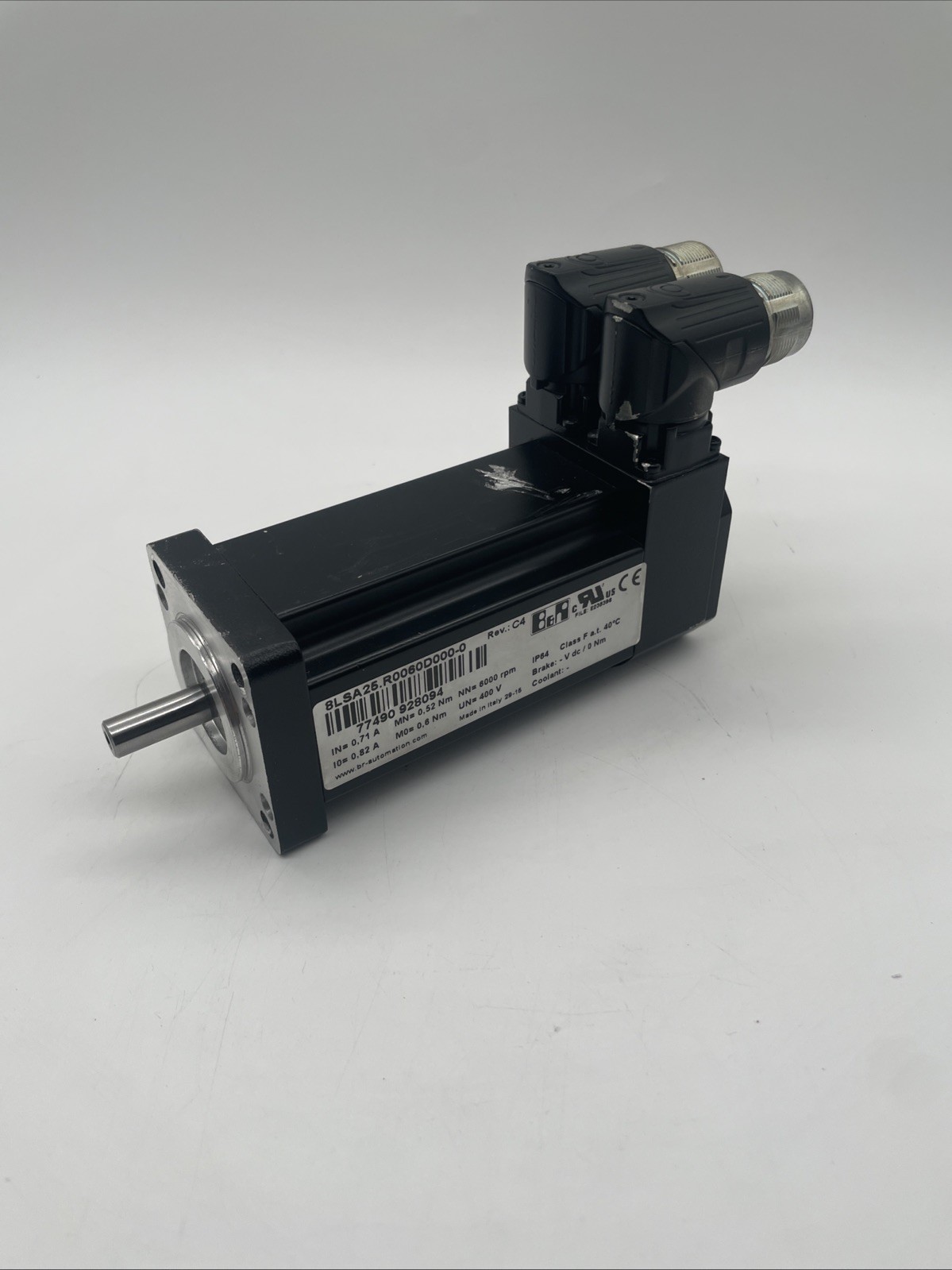 B&R Servomotor 8LSA25.R0060D000-0 Rev. C4