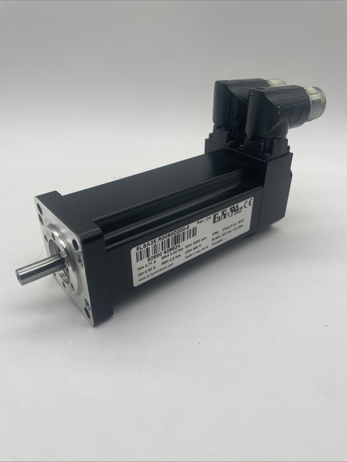 B&R Servomotor 8LSA25.R0060D200-0 Rev. C4