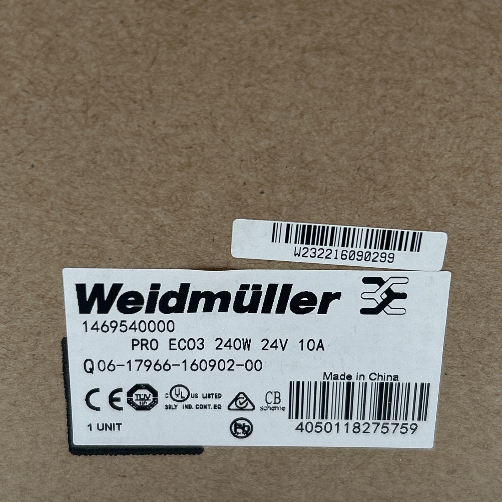 Weidmüller Netzteil PRO ECO3 240 W, 24 V, 10 A (1469540000) - Bild 2