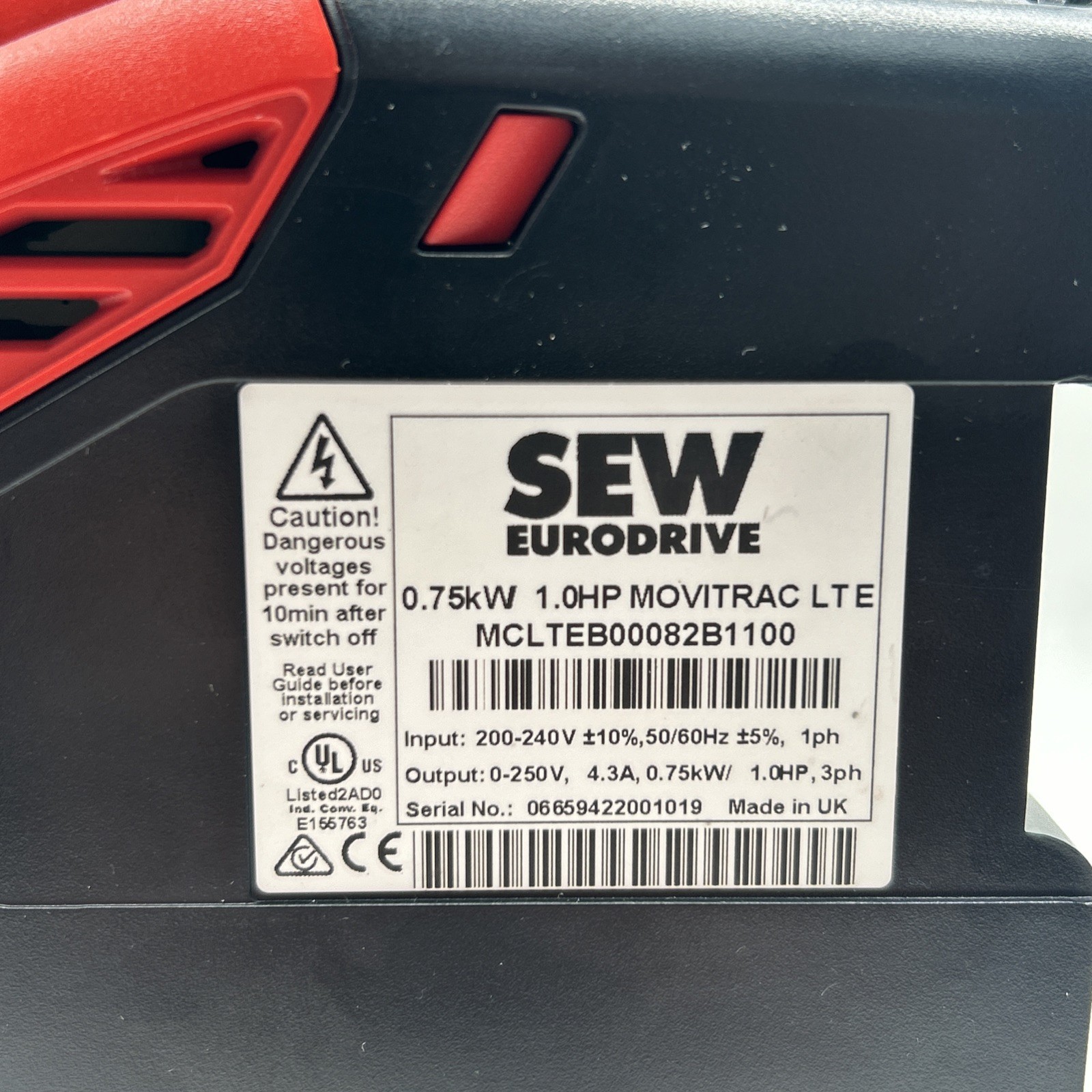 SEW Eurodrive Movitrac LTE Frequenzumrichter (MCLTEB00082B1100) - Bild 7