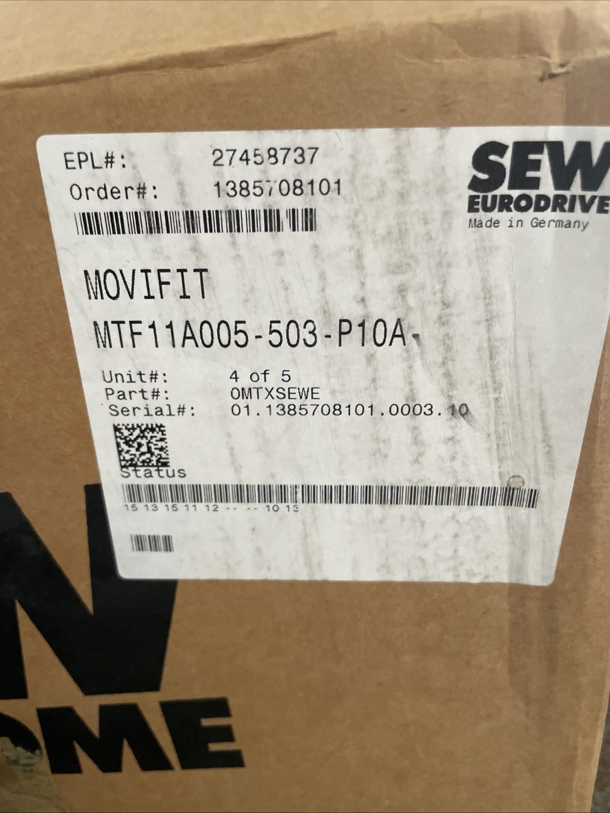 SEW Movifit MTF 11A005-503-P10A-00 Frequenzumrichter - Bild 2
